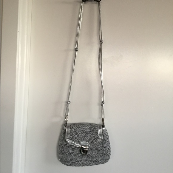 The Sak Handbags - The Sak Original Grey & Silver Crotchet Bag  $35